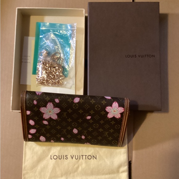 LOUIS VUITTON Porte Tresor Cherry Blossom Wallet DATE STAMPED TH0023 W/COA - Picture 5 of 9
